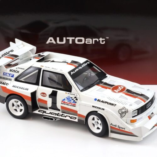 1:18 AUTOart Audi Sport Quattro S1 Pikes Peak 1987 Winner #1 Röhrl 88700