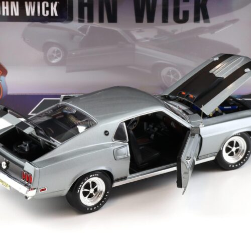 1:18 Highway61 Ford Mustang Boss 429 JOHN WICK grey/ black 1969