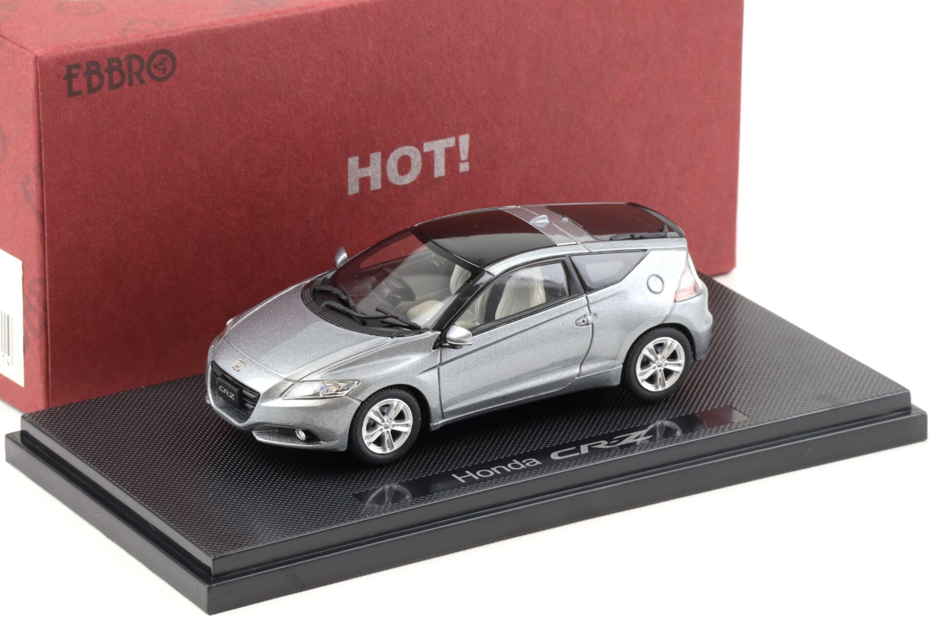 1:43 Ebbro Honda CR-Z 2010 silver-grey metallic