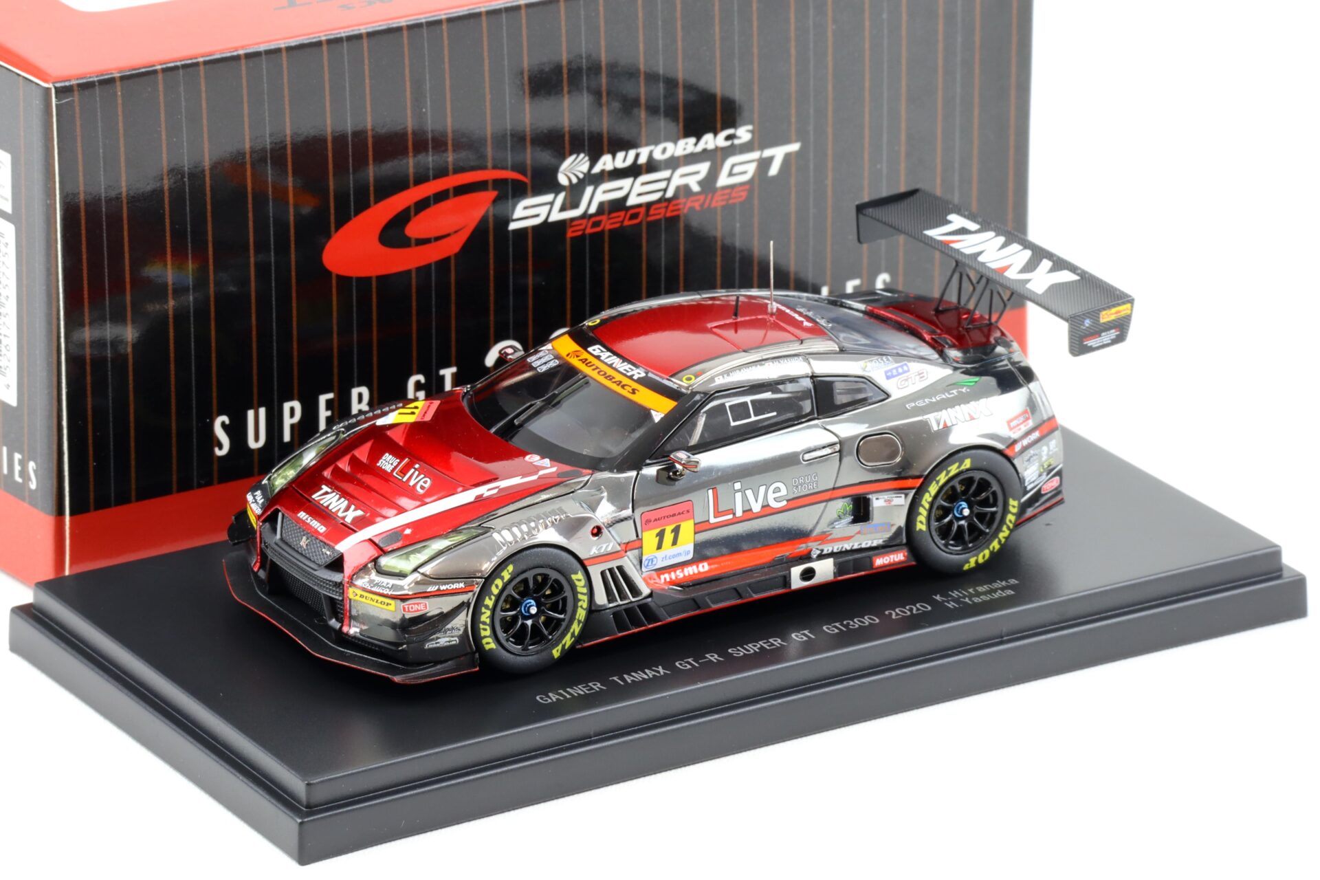 ID 94735 orig.jpg 1:43 Ebbro Nissan GT-R R35 Super GT300 GAINER TANAX GT-R 2020 #11 Hiranaka/ Yasuda
