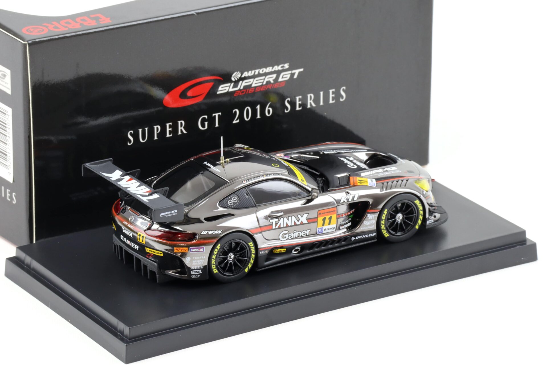 1:43 Ebbro Mercedes AMG GT3 Super GT300 GAINER TANAX AMG 2016 #11 Hiranaka