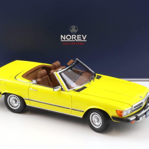 1:18 Norev Mercedes 450 SL R107 US Version 1979 yellow Hart aber Herzlich