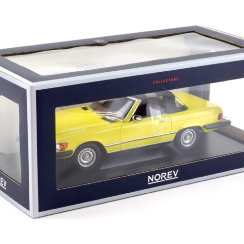 1:18 Norev Mercedes 450 SL R107 US Version 1979 yellow Hart aber Herzlich