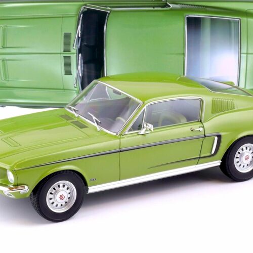 1:12 Norev Ford Mustang Fastback GT Coupe 1968 light green metallic 122704