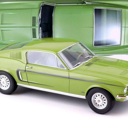 1:12 Norev Ford Mustang Fastback GT Coupe 1968 light green metallic 122704