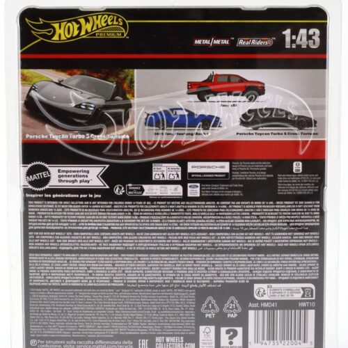 1:43 Hot Wheels Premium 2024 Real Riders Porsche Taycan Turbo S Cross Turismo