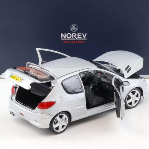 1:18 Norev Peugeot 206 RC Aluminium silver metallic 2003