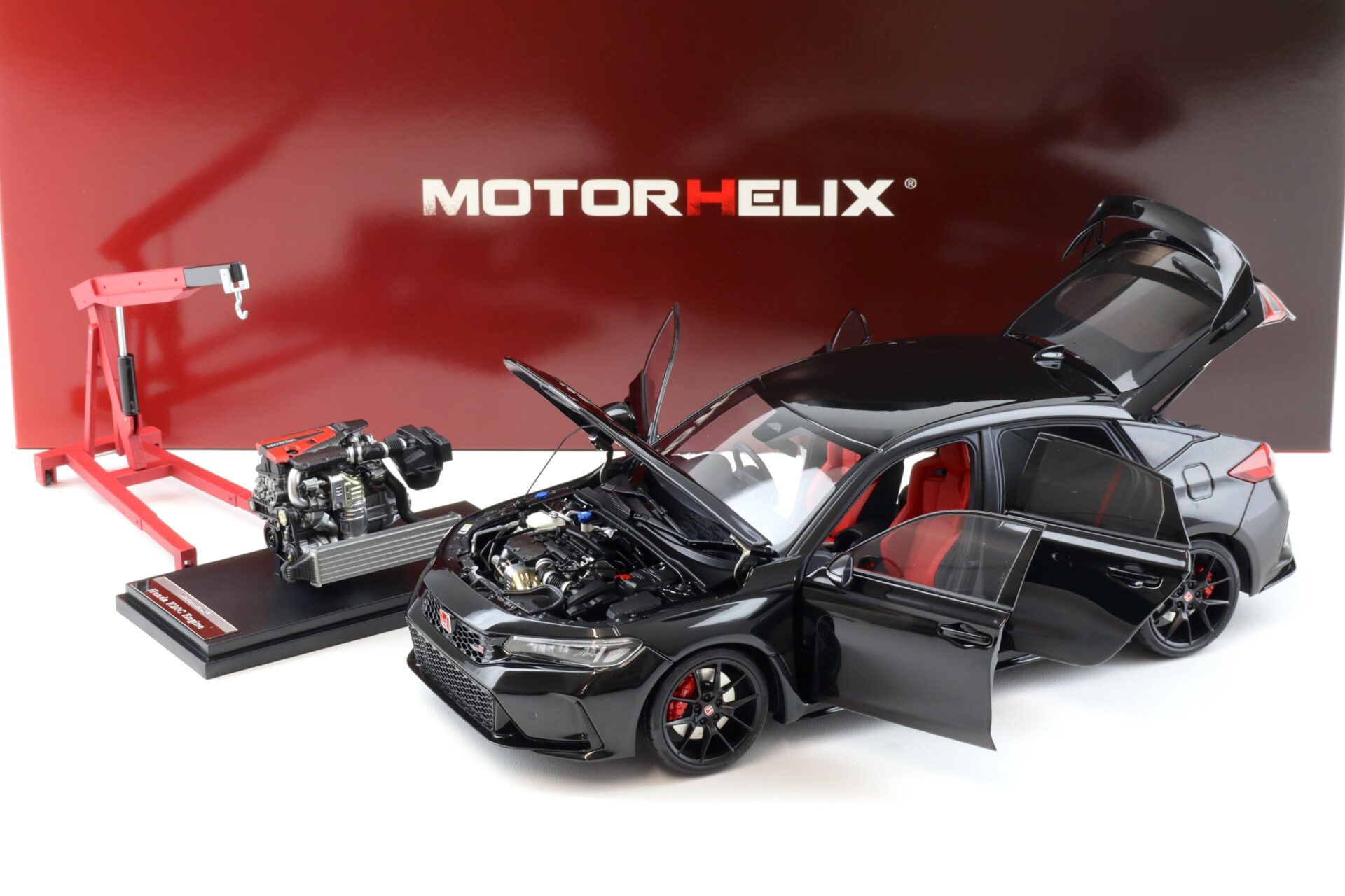 1:18 Motorhelix Honda Civic Type R (FL5) Crystal black pearl 2022 M85303