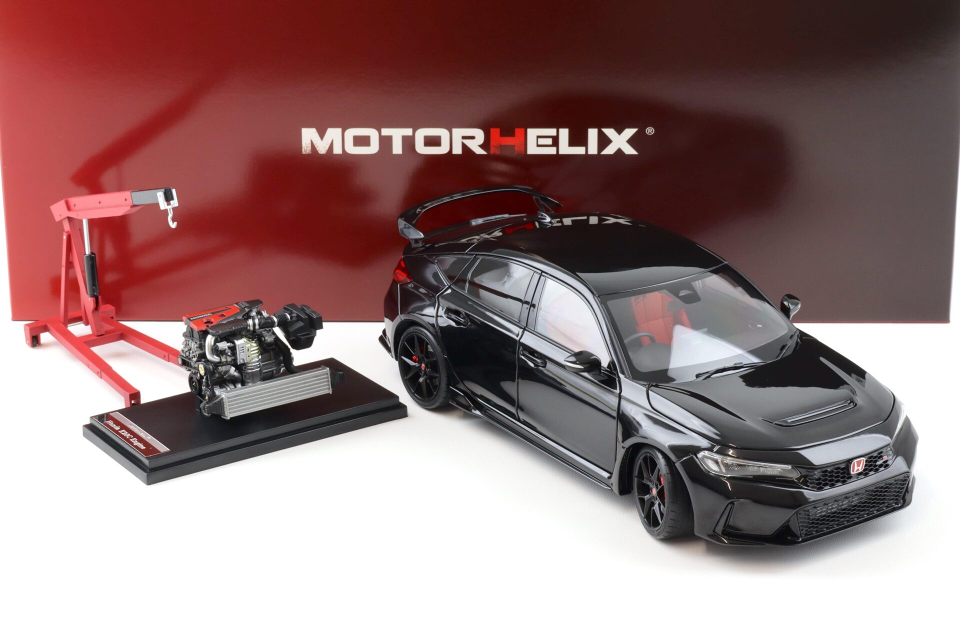 1:18 Motorhelix Honda Civic Type R (FL5) Crystal black pearl 2022 M85303