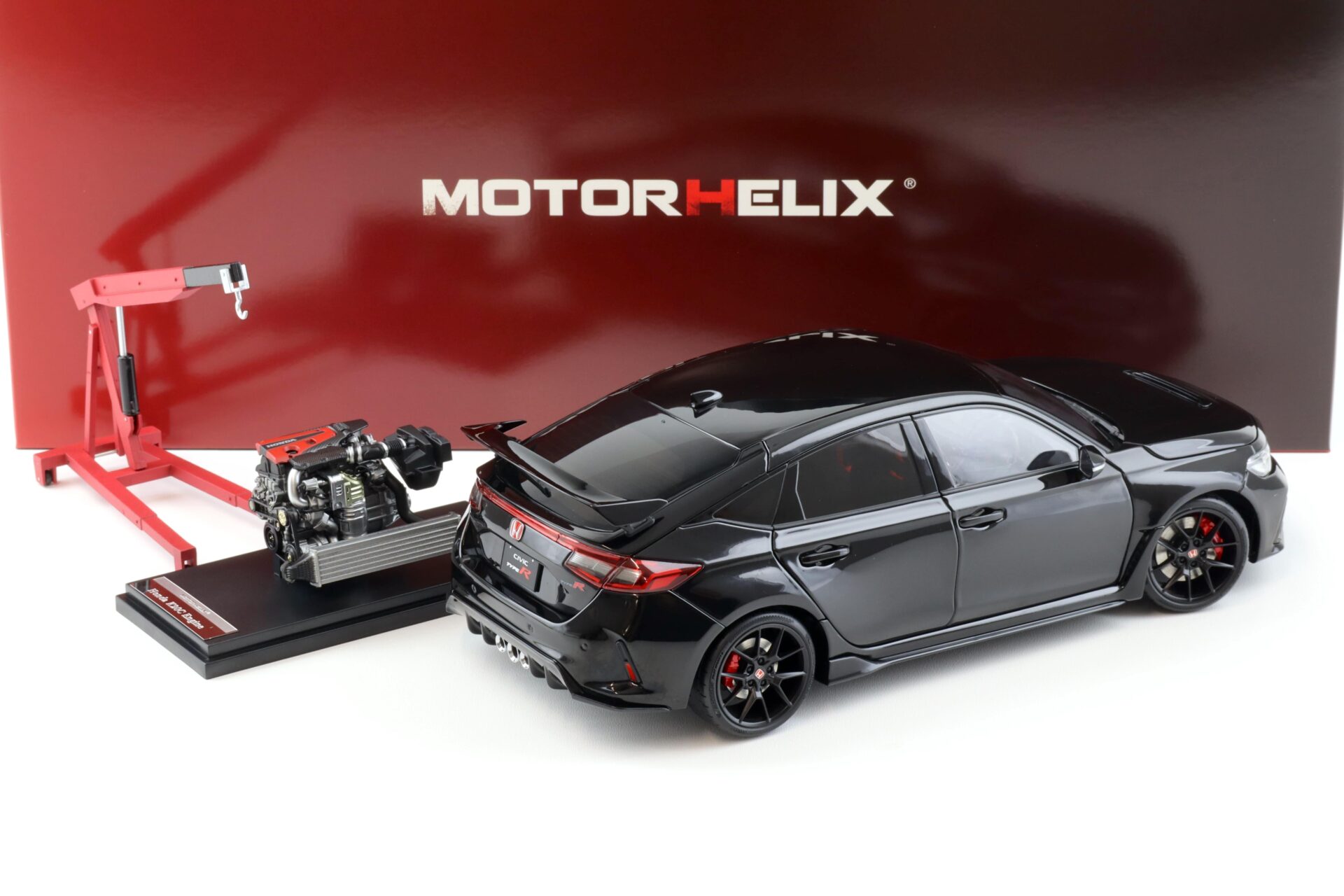 1:18 Motorhelix Honda Civic Type R (FL5) Crystal black pearl 2022 M85303