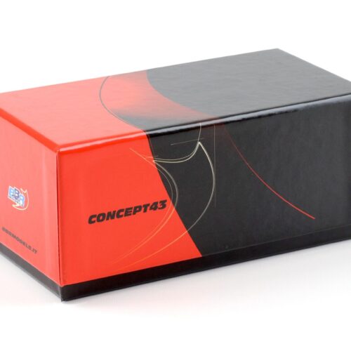 1:43 BBR Ferrari F12 Berlinetta Fuji white with red/black stripe - Limited 15 pcs.