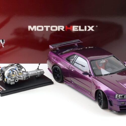1:18 Motorhelix Nissan Skyline GT-R R34 Nismo CRS Midnight purple III M83410 - Image 3