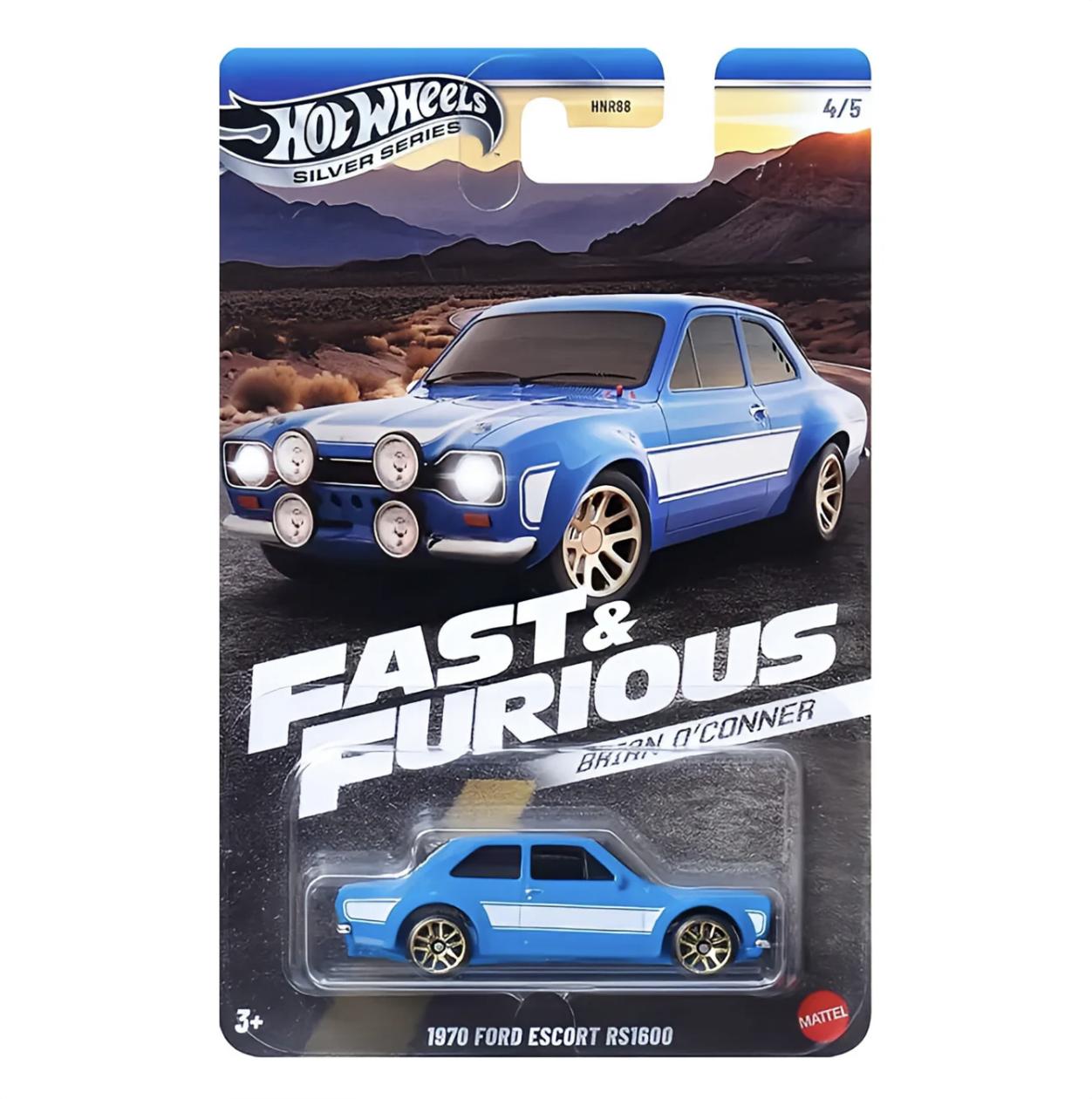 1:64 Hot Wheels 2025 Fast & Furious Brian oÂ´Conner Ford Escort RS1600 JBY32