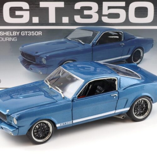 1:18 ACME 1965 Shelby GT350R PRO TOURING Coupe blue metallic/ white stripes