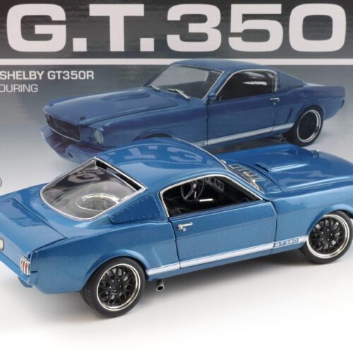 1:18 ACME 1965 Shelby GT350R PRO TOURING Coupe blue metallic/ white stripes