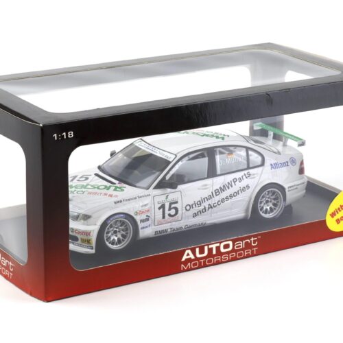 1:18 AUTOart BMW 320i (E46) Macau Guia Race 2004 Winner #15 J.Müller 80449