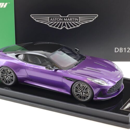1:18 Motorhelix Aston Martin DB12 Coupe 2023 Digital violet purple - Limited 99 pcs.