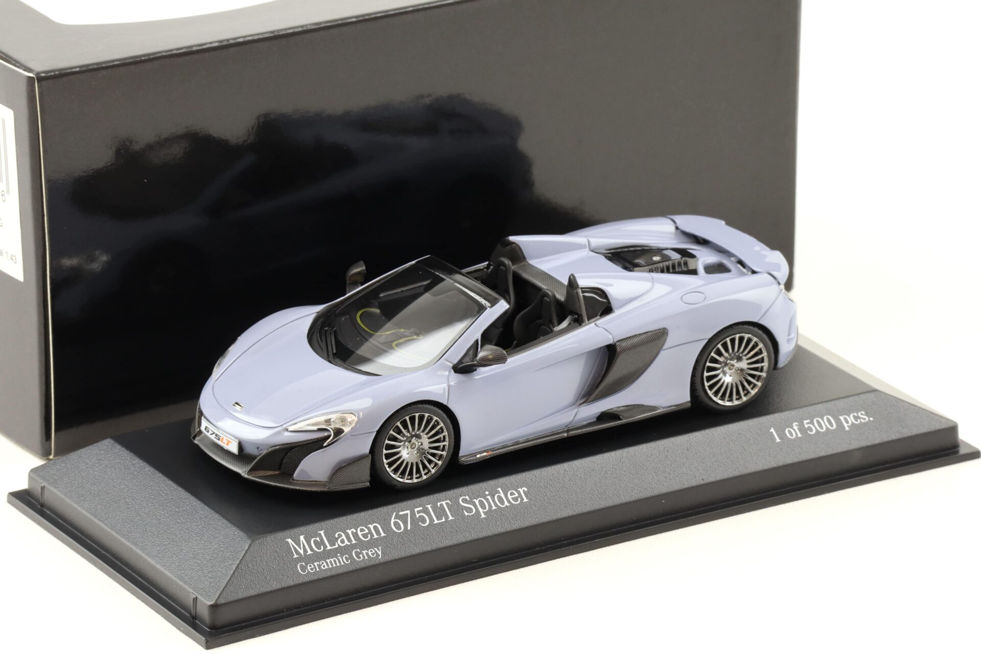 1:43 Minichamps McLaren 675LT Spider 2016 Ceramic grey DEALER VERSION