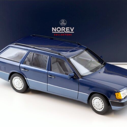 1:18 Norev Mercedes 300 D T-Model S-124 Nautical blue 1990 - Limited 1000 pcs.