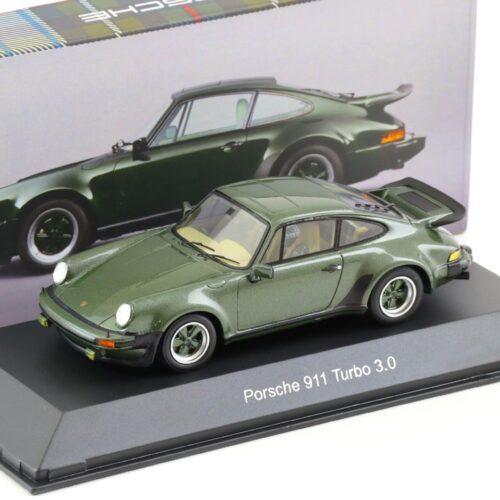 1:43 Spark Porsche 911 Turbo 3.0 Coupe Ferry Oak green metallic MAP Porsche Museum