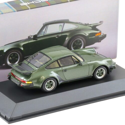 1:43 Spark Porsche 911 Turbo 3.0 Coupe Ferry Oak green metallic MAP Porsche Museum