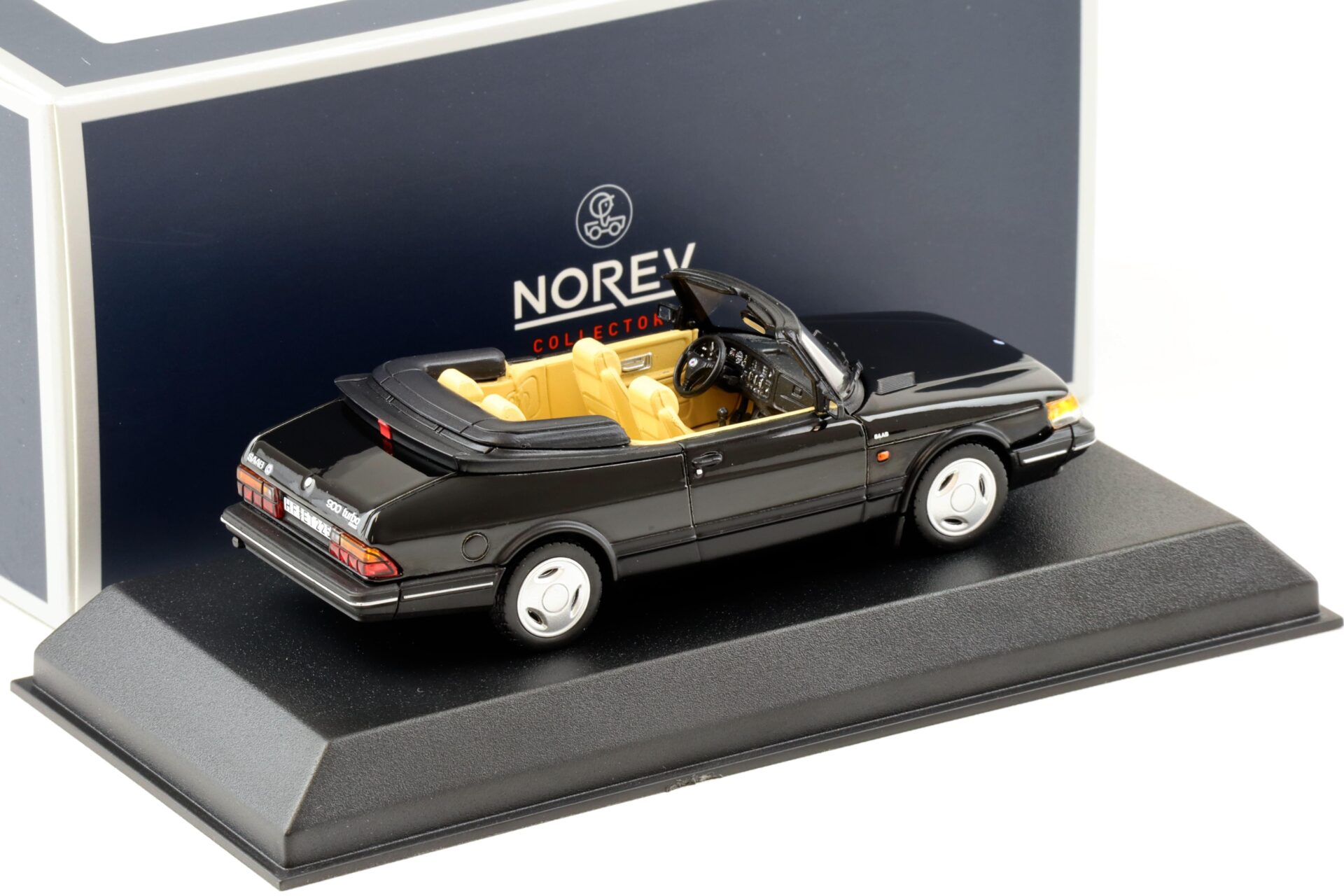 1:43 Norev Saab 900 Turbo 16 Cabriolet 1992 black
