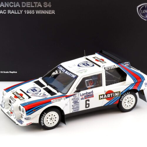 1:18 AUTOart Lancia Delta S4 RAC Rally 1985 Winner Toivonen/Wilson #6 Martini 88517