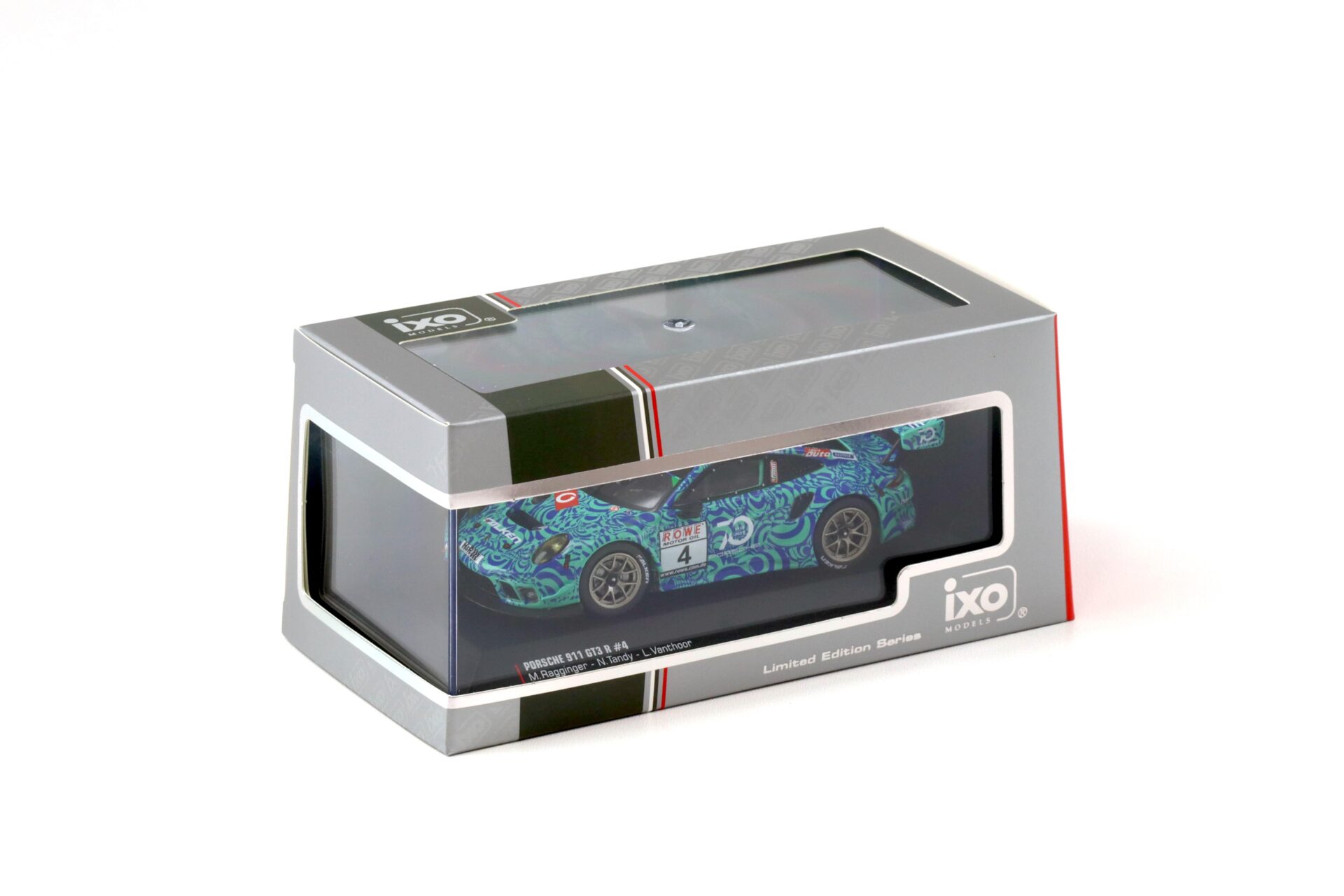 1:43 IXO Porsche 911 991 GT3 R #4 VLN 7 Nürburgring 2018 Falken Ragginger/ Tandy