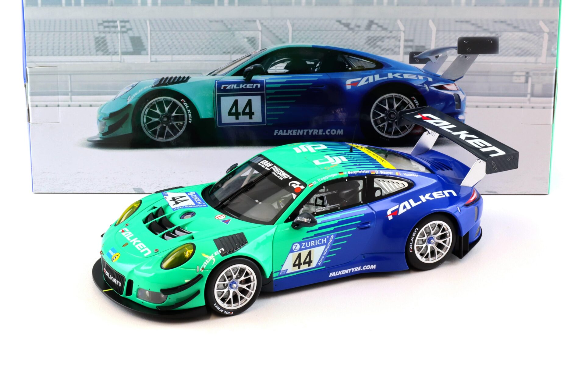 1:18 Minichamps Porsche 911 991 GT3 R #44 Falken Motorsports 24h Nürburgring 2017