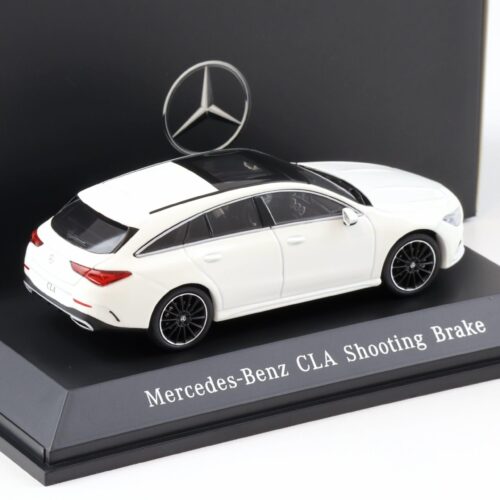 1:43 Spark Mercedes CLA Shooting Brake X118 Polar white 2019 DEALER VERSION - Image 2