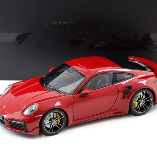 1:18 Minichamps Porsche 911 (992) Turbo S Coupe Sport Design 2021 red