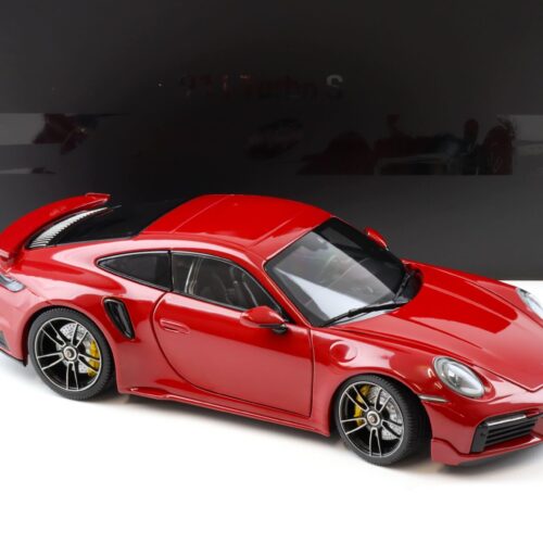 1:18 Minichamps Porsche 911 (992) Turbo S Coupe Sport Design 2021 red