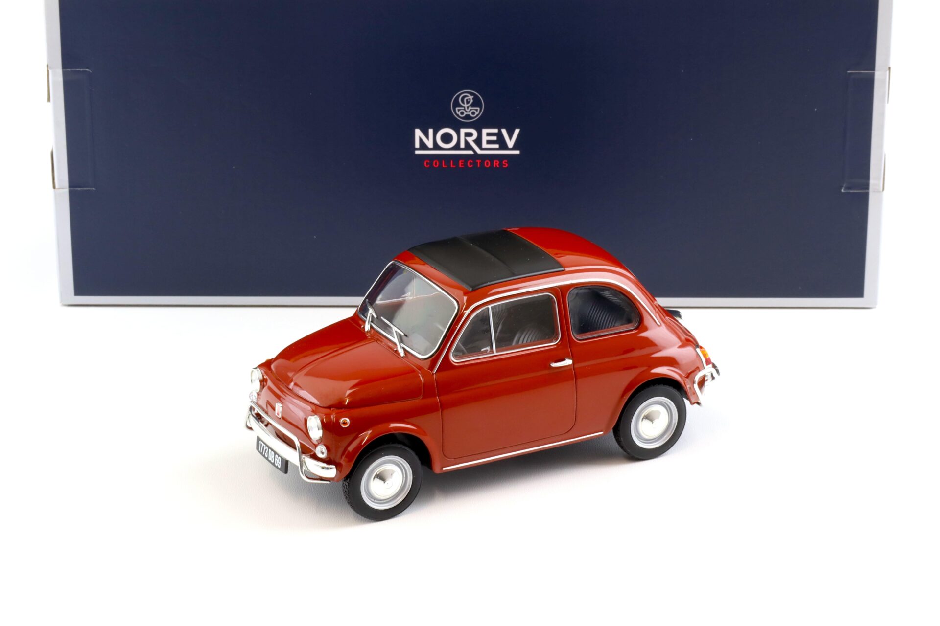 1:18 Norev Fiat 500 L 1968 Corallo red 187771 - Limited 500 pcs.