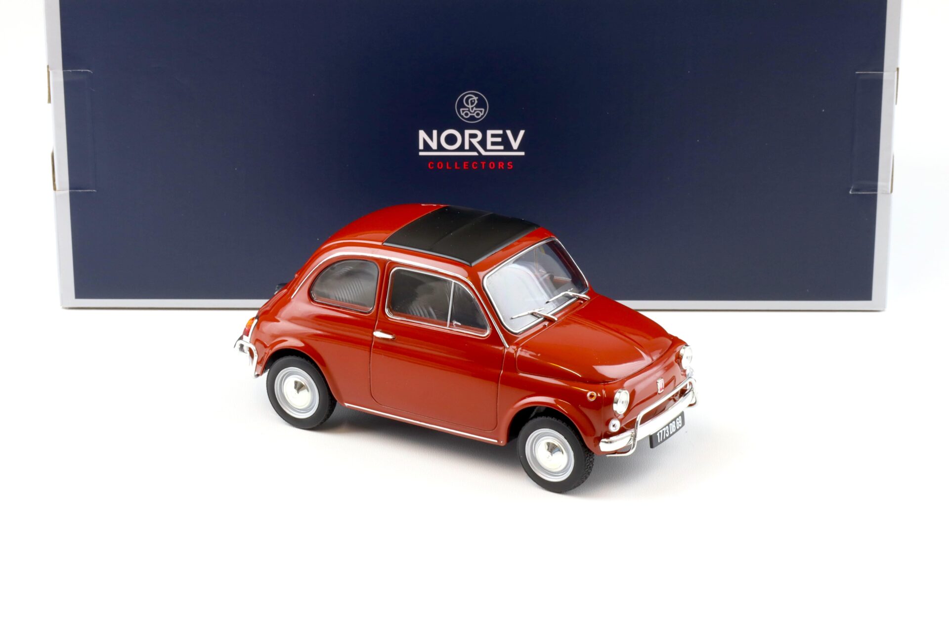 1:18 Norev Fiat 500 L 1968 Corallo red 187771 - Limited 500 pcs.