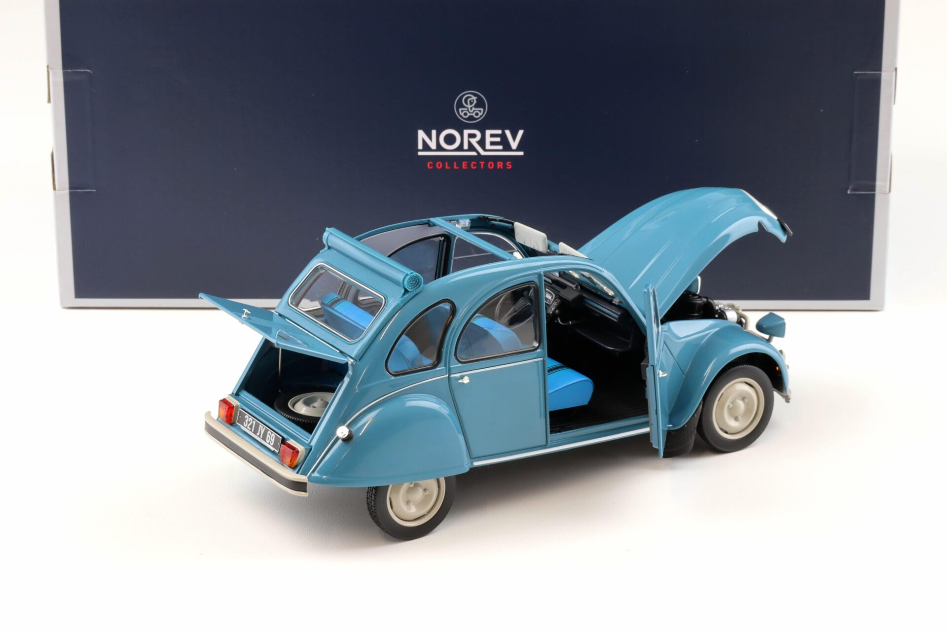 1:18 Norev Citroen 2CV 6 Club 1982 Lagune blue 181492