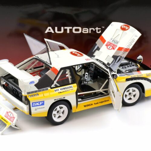 1:18 AUTOart Audi Sport Quattro S1 #6 Rally Monte Carlo 1986 Mikkola/ Hertz 88602