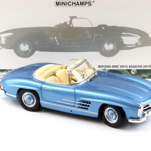 1:18 Minichamps Mercedes 300SL Roadster (W198) metallic blue with Hardtop 1958