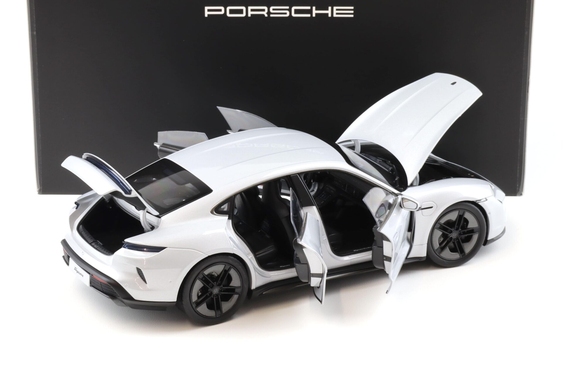 1:18 Norev Porsche Taycan Turbo S (J1.2) 2024 Ice grey with openings WAP DEALER