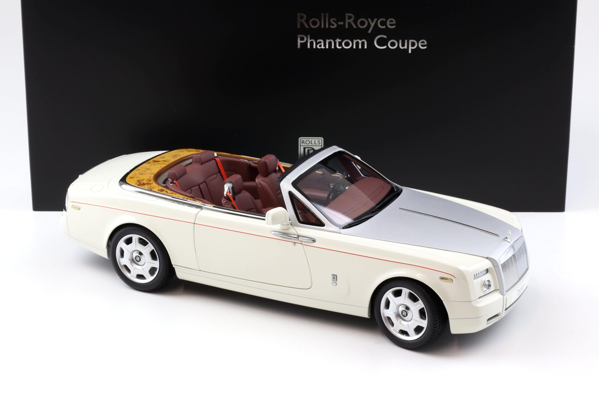 1:18 Kyosho Rolls Royce Phantom Drophead Coupe English white KS08871EW2