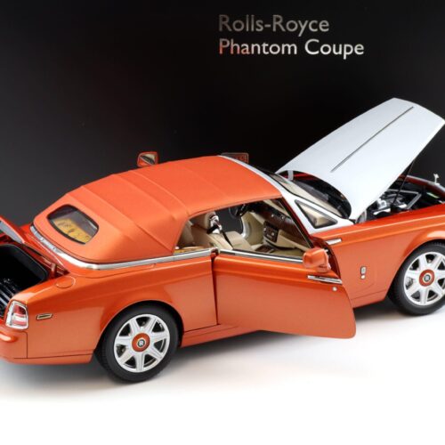 1:18 Kyosho Rolls Royce Phantom Drophead Coupe orange metallic KS08871P - Image 4