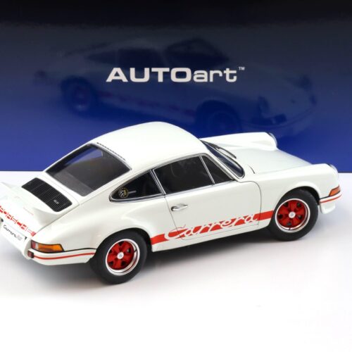 1:18 AUTOart Porsche 911 Carrera RS 2.7 Grand Prix white/ red stripes 78030