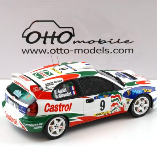 1:18 OTTO mobile OT1102 Toyota Corolla WRC Rallye Catalunya 1998 D.Auriol #9