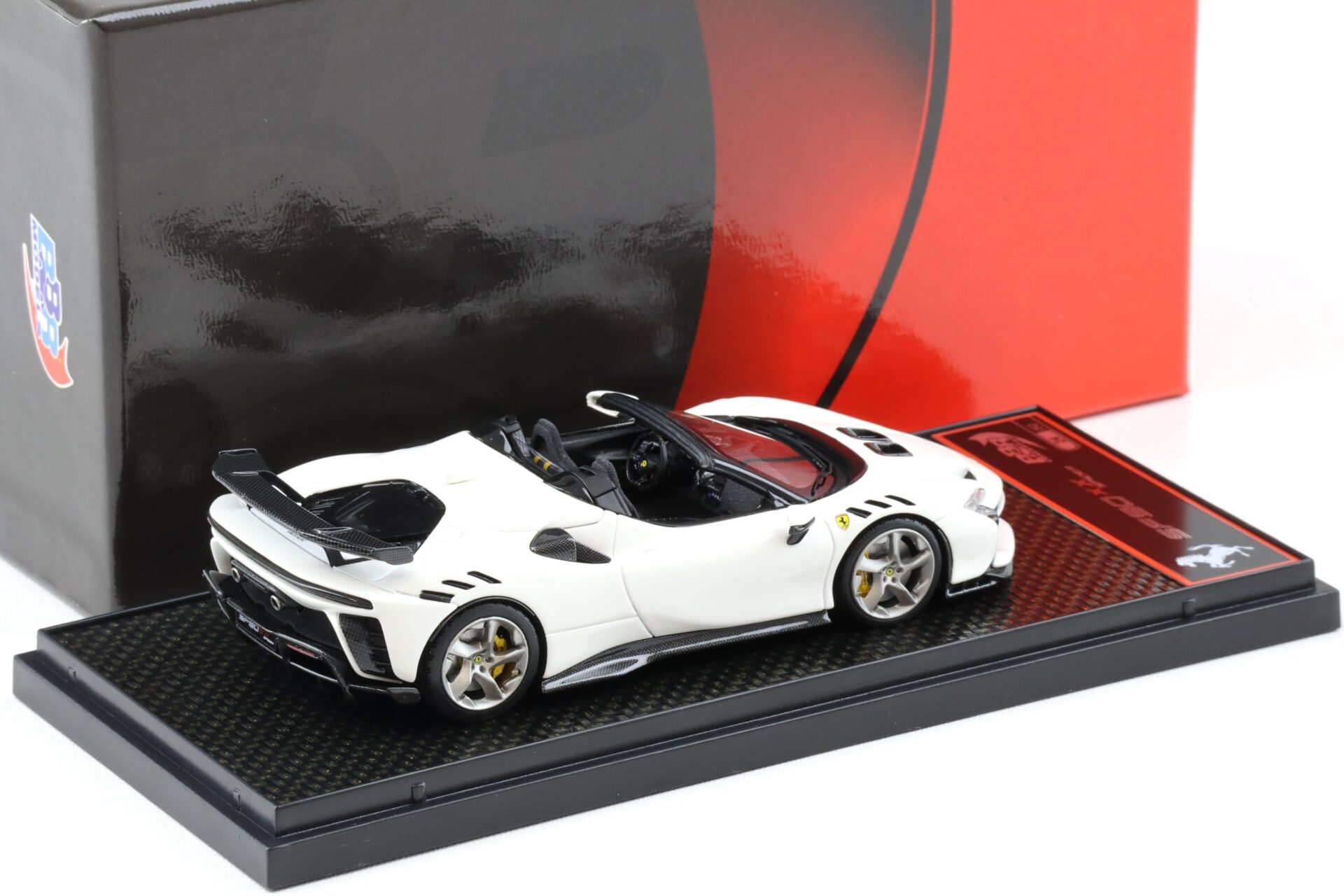 1:43 BBR Ferrari SF90 XX Spider Bianco Cervino white - Limited 50 pcs.
