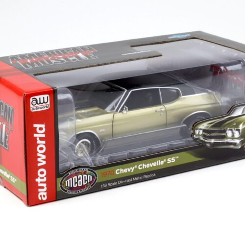 1:18 Auto World 1970 Chevrolet Chevelle SS Coupe MCACN Centenniel Gold/ black roof