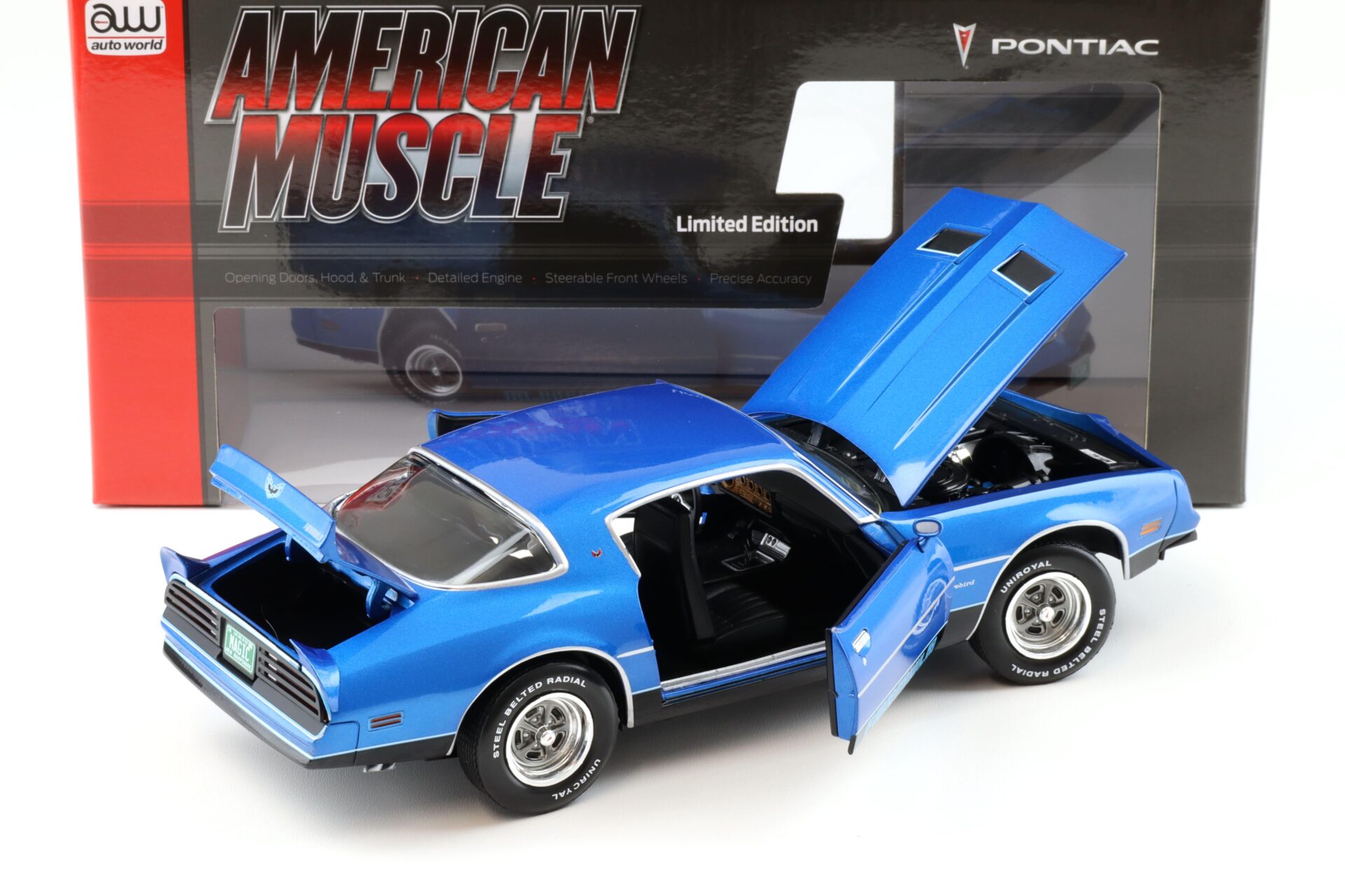 1:18 Auto World 1978 Pontiac Firebird Formula Martinique Blue metallic