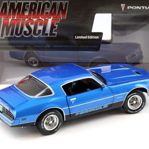 1:18 Auto World 1978 Pontiac Firebird Formula Martinique Blue metallic