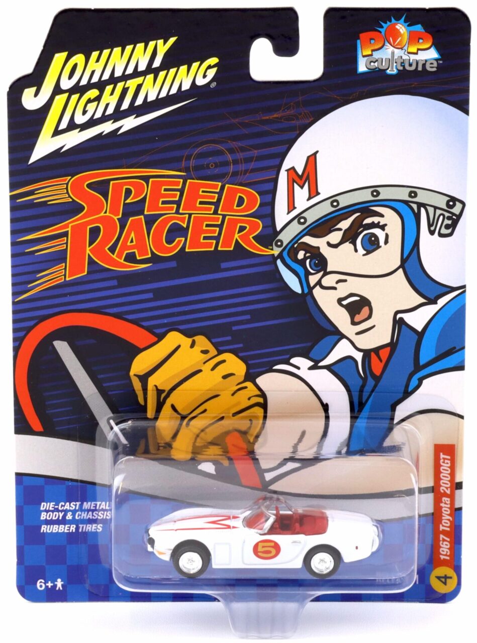 1:64 Johnny Lightning Pop Culture 1967 Toyota 2000GT Speed Racer #5 white