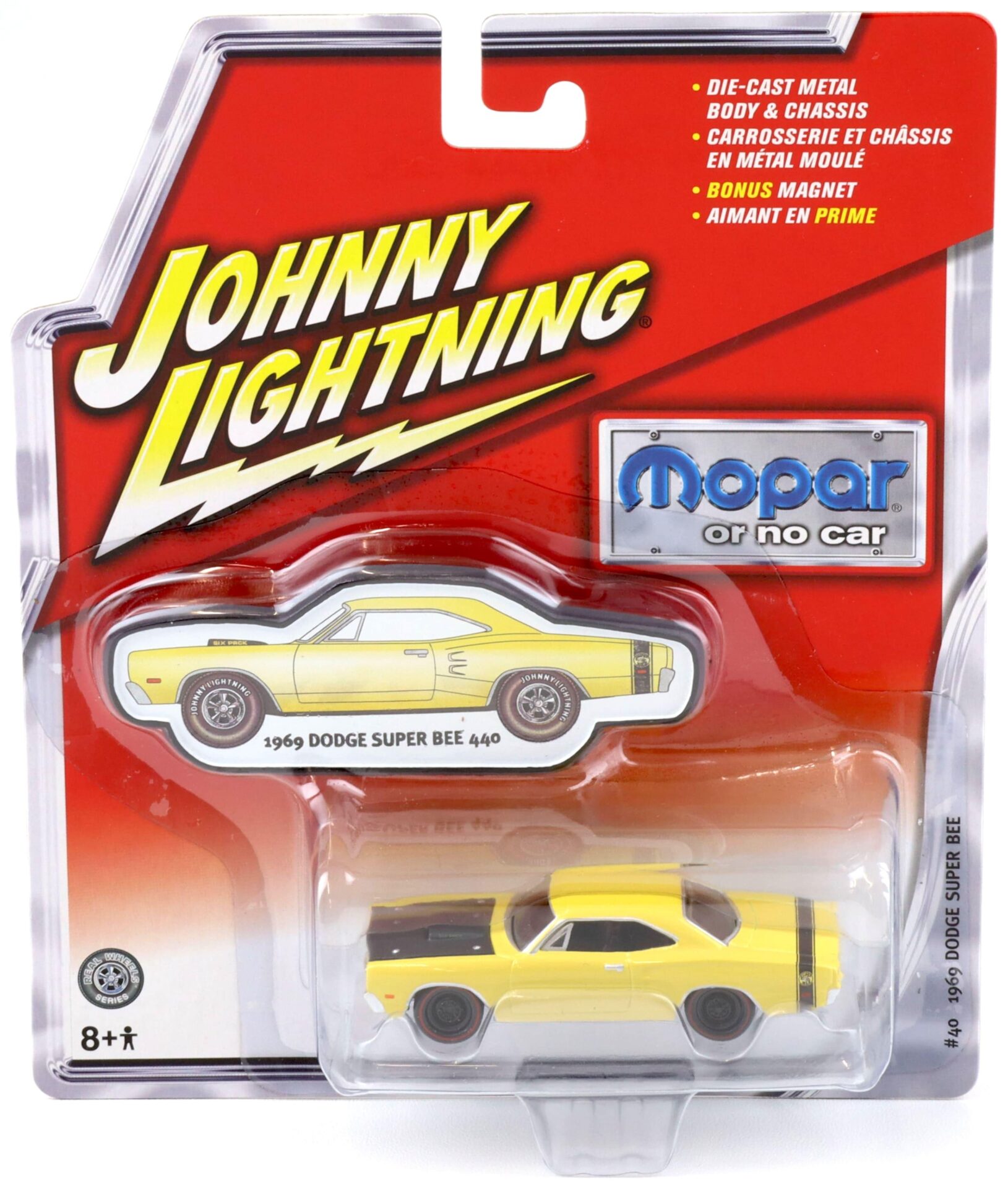 1:64 Johnny Lightning #40 MOPAR 1969 Dodge Super BEE yellow/ black