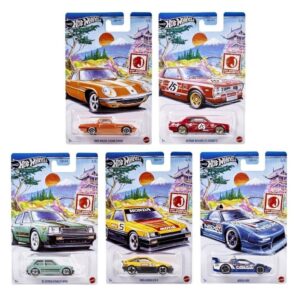 1:64 Hot Wheels 2025 Japan Imports J-Imports SET 5 pcs. 977F Honda, Nissan, Mazda