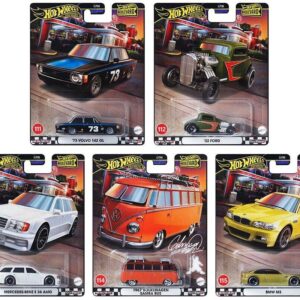 1:64 Hot Wheels Premium Boulevard Series 2024 Car Culture Pack 5 pcs. 979Z BMW, Volvo, Mercedes